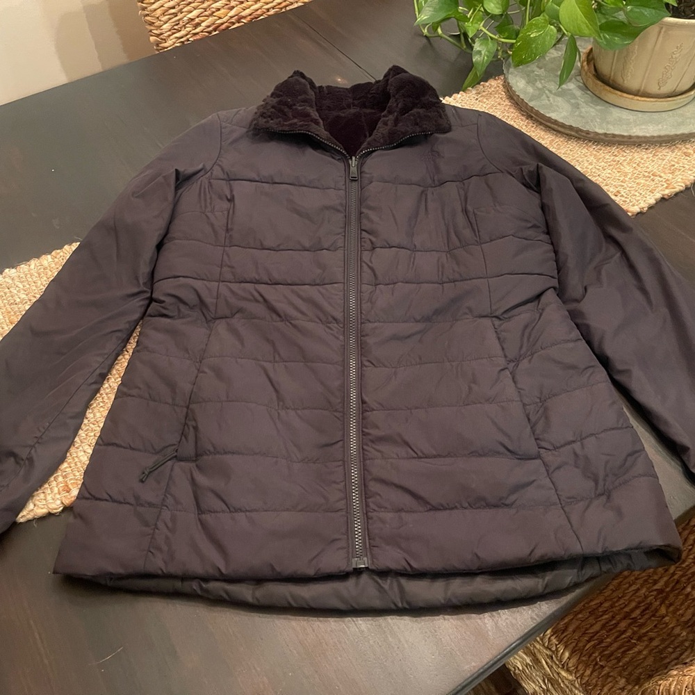 The North Face Black Reversible Puffer Jacket